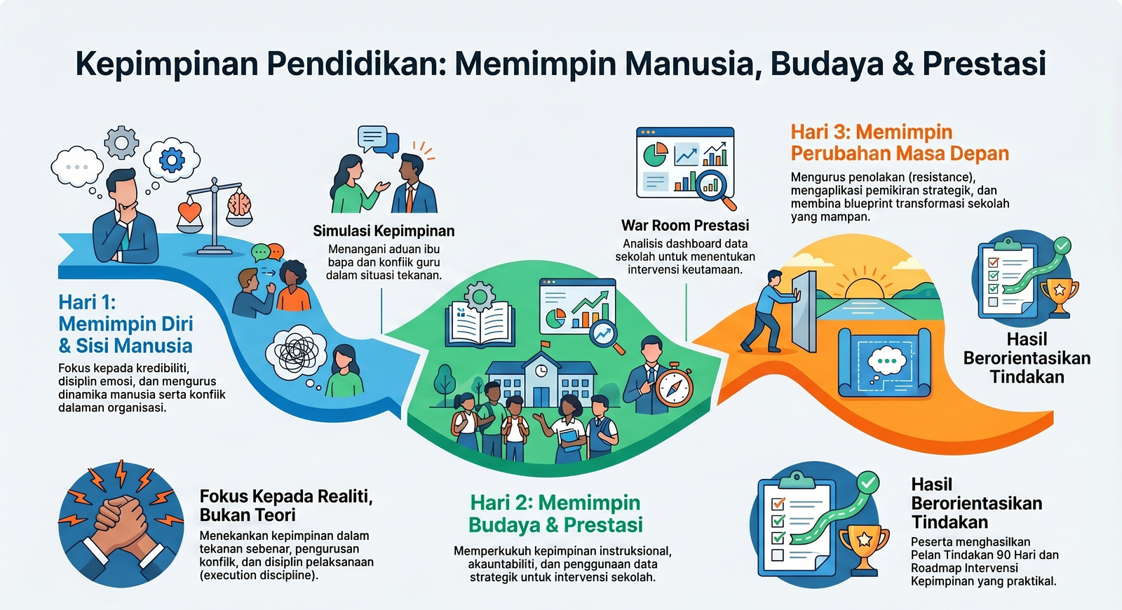 Membina Kepimpinan Pendidikan Yang Berupaya Memimpin Manusia, Budaya dan Prestasi